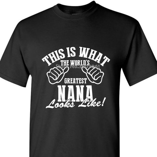 

this is what the world's greatest nana looks like womens t shirt girl's t shirt 2018 summer winter style coat clothes