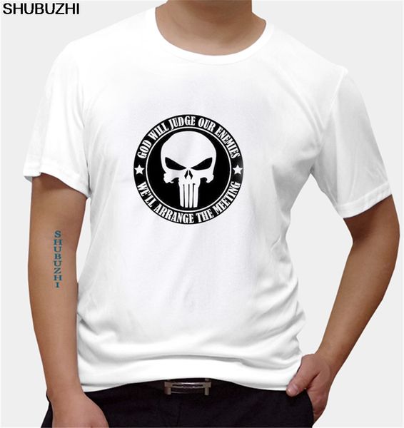 

god will judge our enemies we'll arrange the meeting red men american navy seals t shirt casual short sleeve t shirt euro size