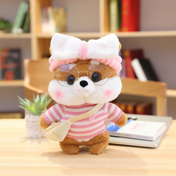 pink shiba plush