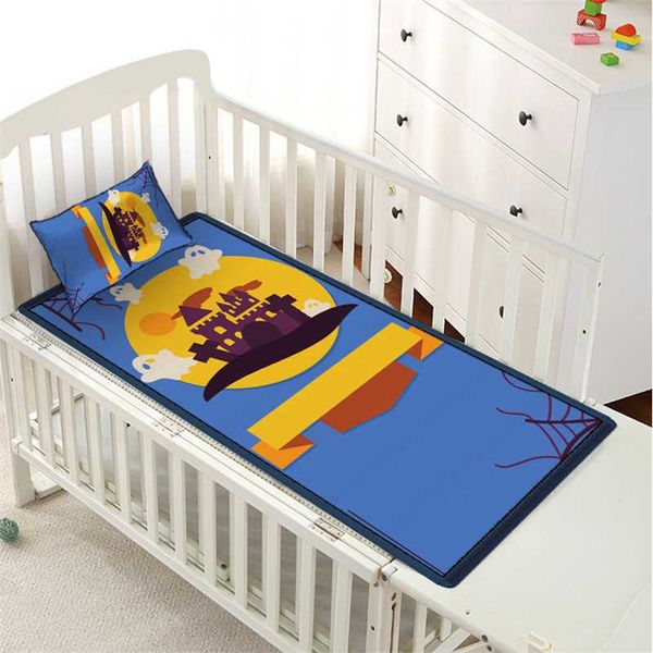 

cartoon good night summer mattress protector cover washable bed er sheet children ice silk baby summer sleeping bed mat