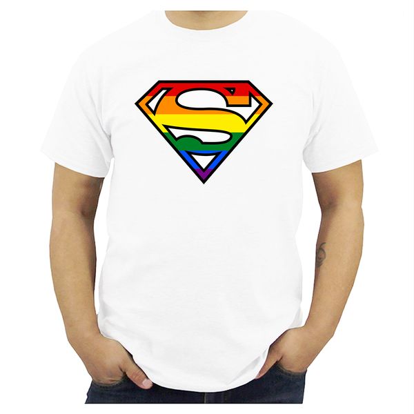 

super queer t shirts men rainbow gay lesbian pride lgbtq lgbt plus size clothes short sleeve t-shirt o neck modal tees