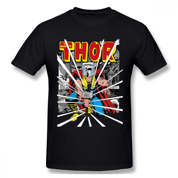 

thunder thor mighty hammer t-shirt for men plus size 5xl 6xl couple camiseta