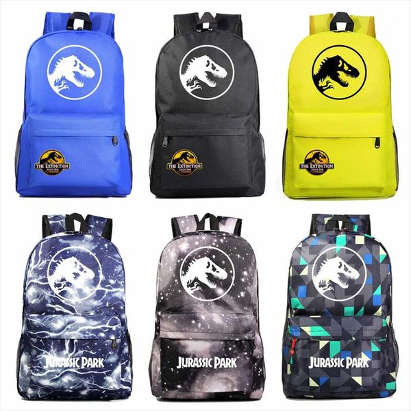 HBP Park Jurassic Adventure Dinosaurier Welt Junge Mädchen Buch Schultasche Frauen Rucksack Teenager Schultaschen Männer Studenten Rucksack