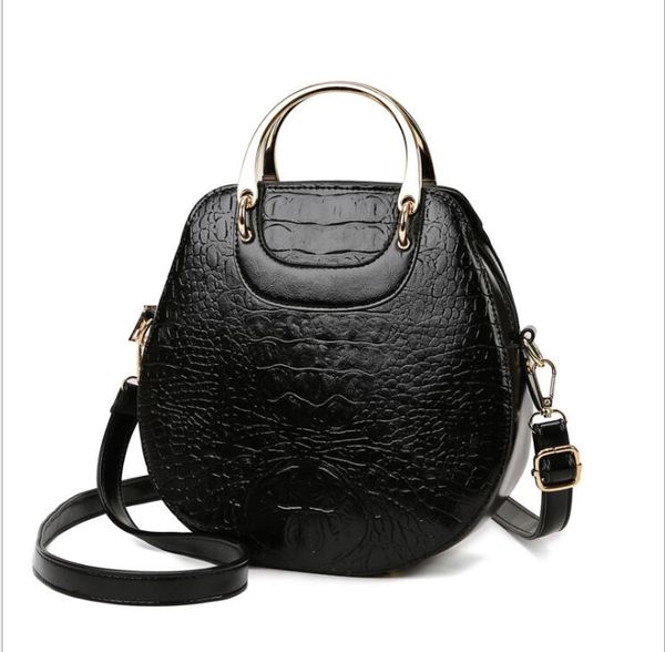 

new fashion womens one shoulder crossbody bag messenger bag small round bag high sense retro handbag tote bags