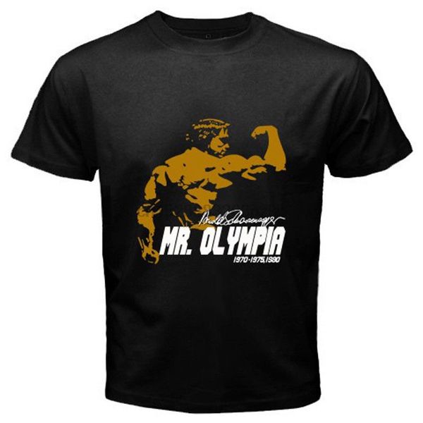 

arnold schwarzenegger mr. olympia body building champ black t-shirt size s-3xl cartoon print short sleeve t shirt ing