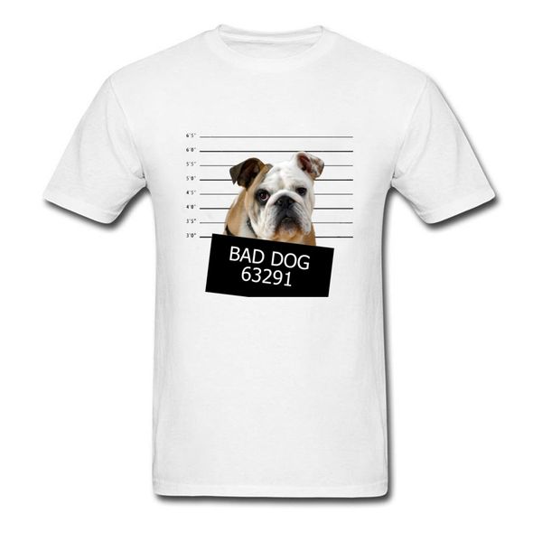 

bed dog mugs2018 popular pug print short sleeve white t-shirt men funny animal designer t shirts wholesale