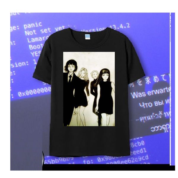 

punk horror junji ito black t shirt causal 2019 new fashion brand o-neck oversize style funny t shirt