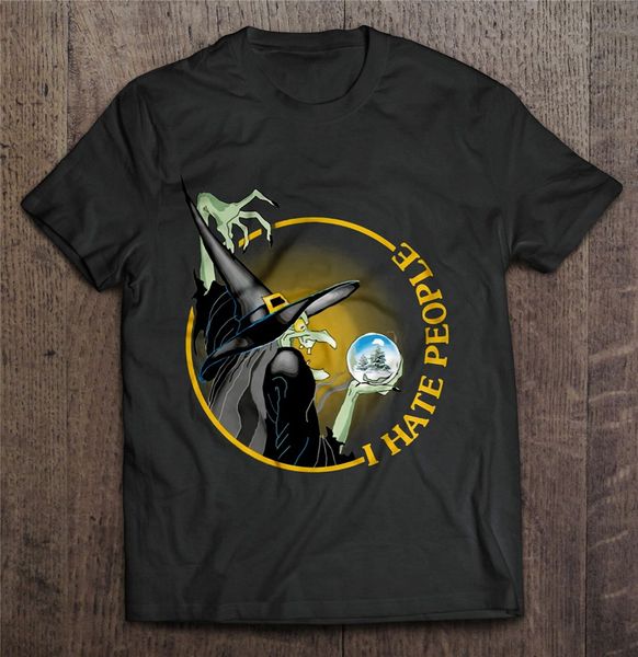 

i hate people witch halloween men t-shirt s-3xl birthday gift tee shirt