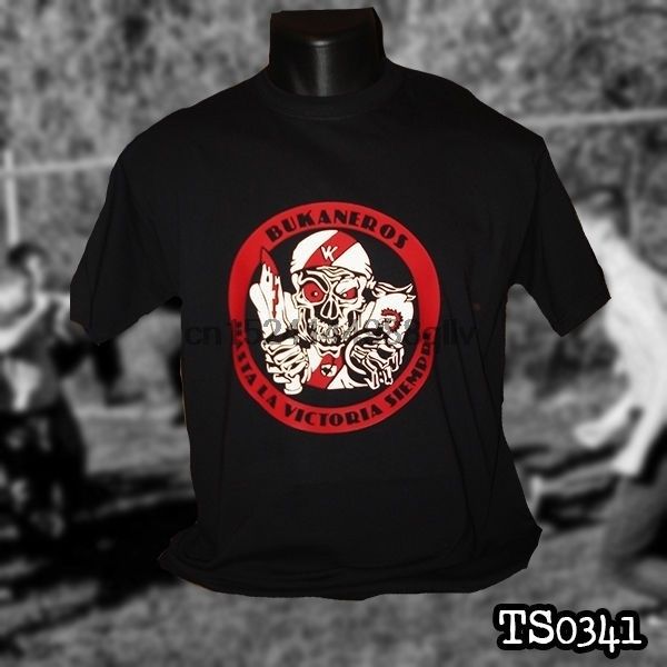 

rayo vallecano bukaneros mens t shirt print cotton