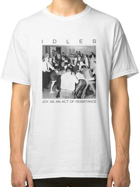 

idles радость как закон от сопротивления белого тиса топы tee футболки одежда смешной o шея топами футболки