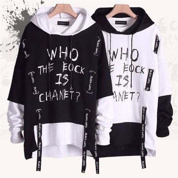 

letter print funny cat wave printed fleece hoodies winter japan style hip hop casual sweatshirts streetwear males kg-187, Black