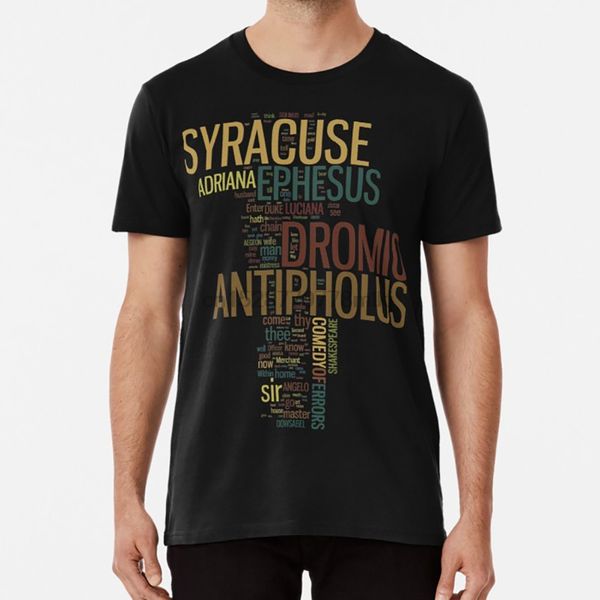 

shakespeares the comedy of errors wordplay t shirt england theatre play stage elizabethan actor writer literature