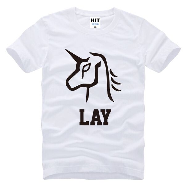 

xoxo wolf 88 lay korean fans t shirt mens men t-shirt 2016 new short sleeve cotton casual tee camisetas tshirt homme