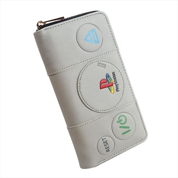 

card holder men wallets playstation wallet long design zipper clutch multi function phone pocket drop shipping, Red;black