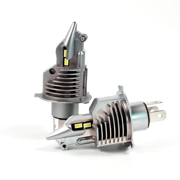 

12v 35w h4 6500k led headlight fighter shape size original bulb high/low beam kit