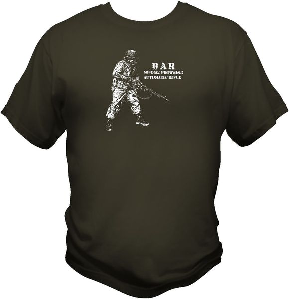 

2019 bar soldier wwii t shirt army springfield garand helmet sling