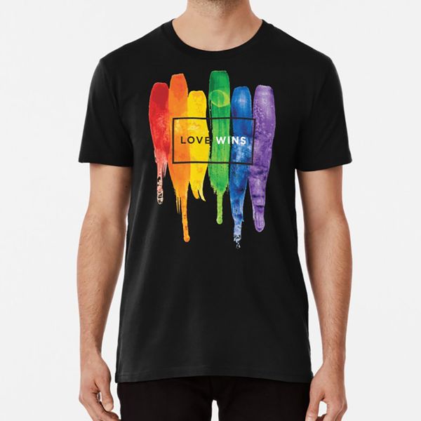 

watercolor lgbt love wins rainbow paint typographic t shirt gay pride lesbian parade bisexual gaypride glbt rainbow
