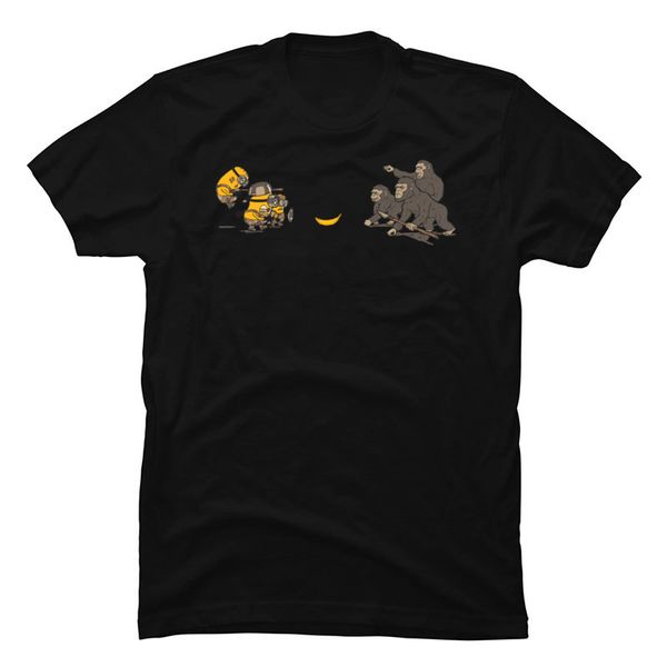 

banana повстанцы орангутанг minion толстовка мужчины tshirt slim fit 100% хлопок тис европа топы тиса для мужчин лета / осени футболочки