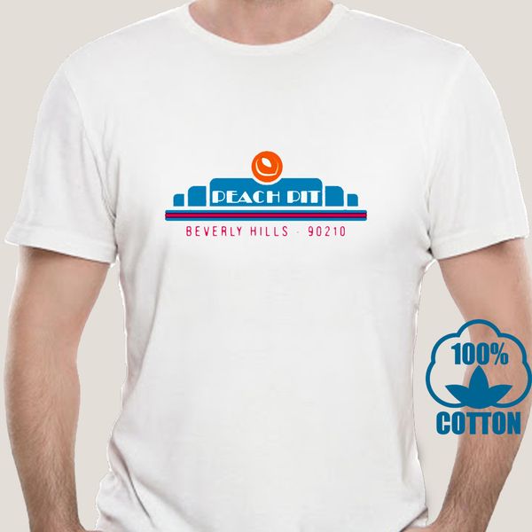 

1965d персик пит беверли хиллз 90210 рубашка футболочку антикварная графика