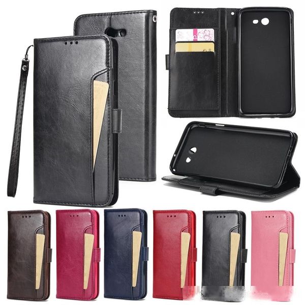 

flip wallet pu leather diary case multi-card slot with p frame for samsung a8 plus 2018 a3 a5 a7 2017 j3 2016 j5 j7 pro note 5 8