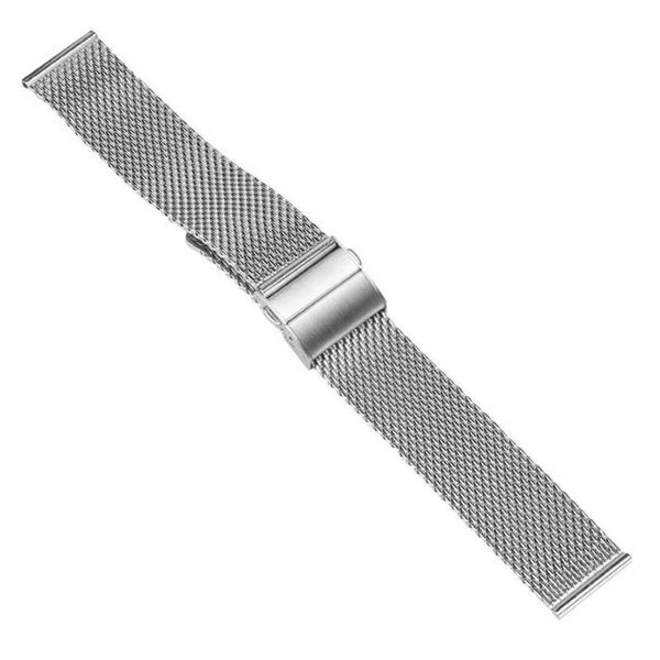 

stainless steel magnetic loop mesh watch replacement wristband, Black;blue