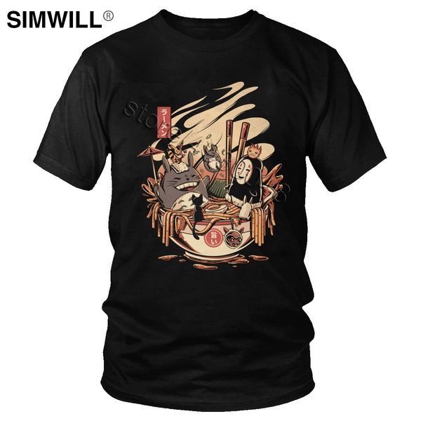 

funny my neighbor totoro t shirt men cotton miyazaki hayao t-shirt short sleeve japanese harajuku tee anime and manga tshirt