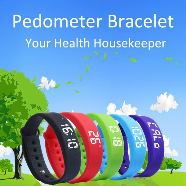 

3d led calorie pedometer sport smart bracelet wrist watch