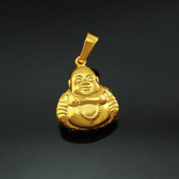 

pure copper plated 24k gold pendant jewelry wholesale small buddha buddha pendant hollow brass, Silver
