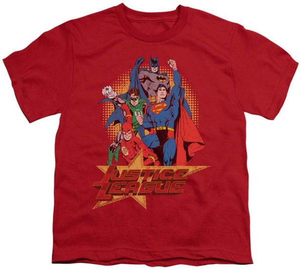 

youth justice league america raise your fist kids t shirt size yxl