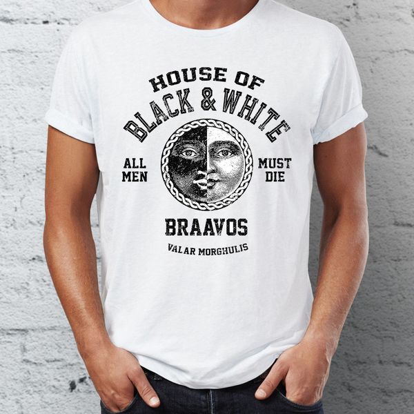 

men's t shirt house of black and white game of thrones tee