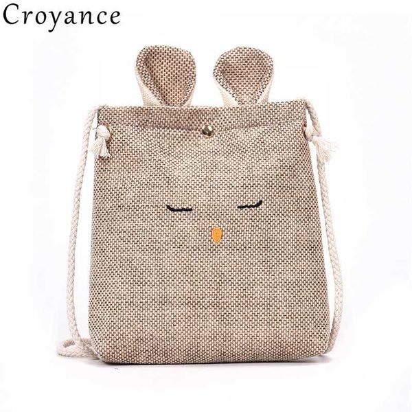 

croyance women canvas handbag ladies casual tote small shopping bags purse female canvas cloth pouch phone bags