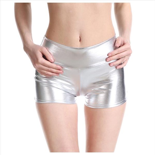 

pole dance shorts women metallic shorts shiny bottoms dancing costumes leather shorts pole wear dropshipping y3, White;black
