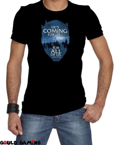 

all of us t-shirt cotton night king bran stark new 8 colors o neck summer cotton fitness clothing t shirt