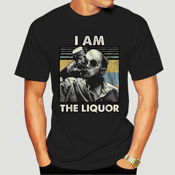 

i am the liquor funny jim lahey trailer park boys vintage black t-shirt s-3xl style round tee shirt-0276d
