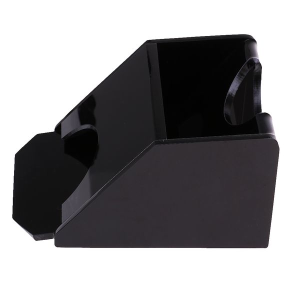 

black acrylic one deck poker blackjack dealer dealing shoe casino equipment