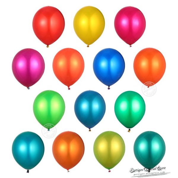 

party decoration 10pcs 10/12inch double layer chrome latex balloons metallic shiny globos wedding birthday decorations glossy helium