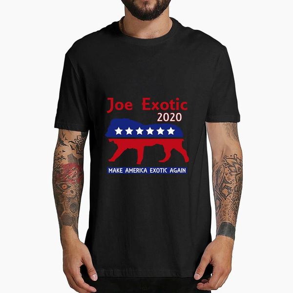

joe exotic the tiger king president 2020 make america exotic 100% cotton men t-shirt xs-3xl women t-shirts printed t-shirts