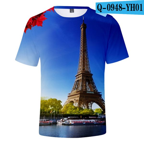 

france paris eiffel tower famous la tour eiffel pullover brand 3d print shirts harajuku hippie aesthetic men clothing