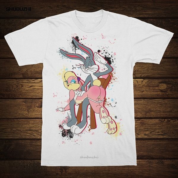 

naughty bugs bunny and lola t-shirt bugs and lola slap looney tunes funny fashion classic tee shirt