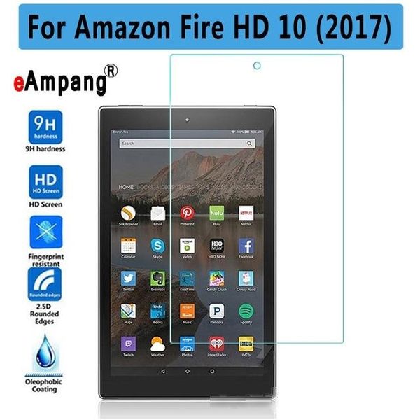 

tablet accessories tablets & e-books case transparent tempered glass for amazon fire hd 10 2019 2017 screen protector for fire hd 8