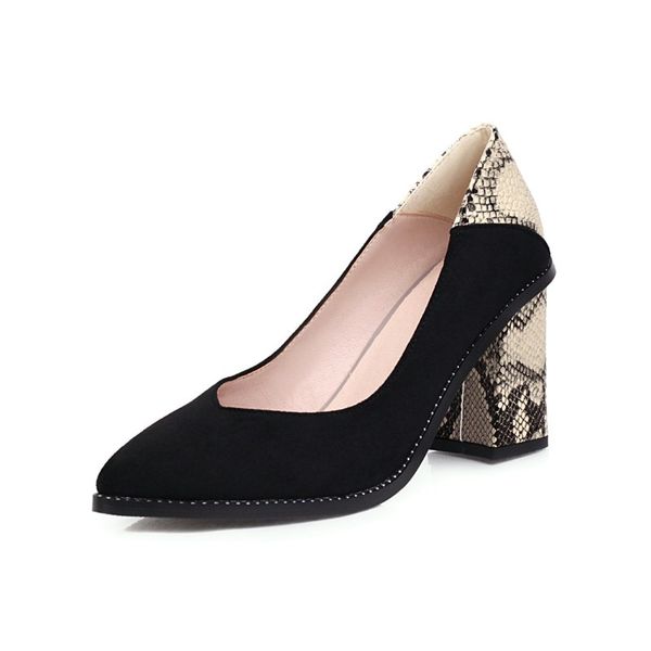 

dress shoes big size pointy personalized platform ladies high heels women woman pumps, Black