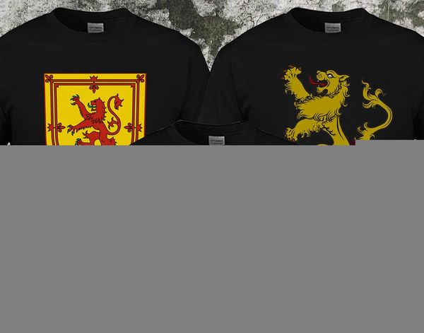 

2020 100% cotton fashion scotland rampant lion coat of arms t shirt tee shirt