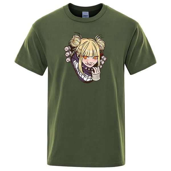 

мой герой academia химико тога футболка harajuku япония аниме streetwear мужчины summer casual hip хлопок с коротким рукавом футболка hop