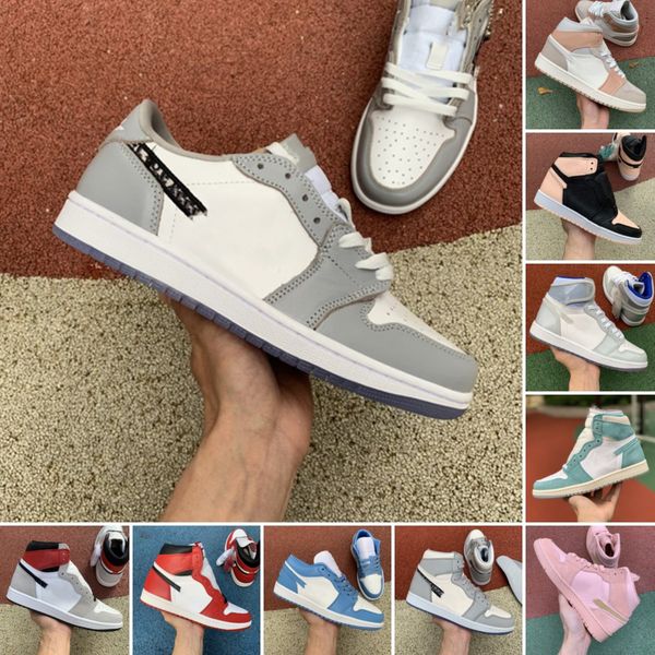 

jumpman 1 1s high og travis scotts обсидиан unc дымчатого серый баскетбол обувь мужских разрушенный backboard 3,0 дизайнера спортивных кросс