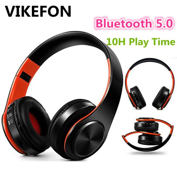 

new upgraded v5.0 wireless bluetooth headset stereo headphones earphone with microphone/tf card for mobile phone music