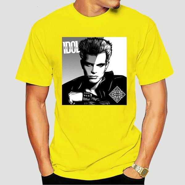

mens billy idol t shirt punk fruit of the loom-4920d