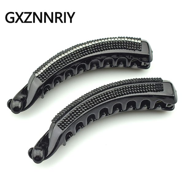 

hair accessories black for women rhinestone banana clips barrettes girls hairpins claw headdress female hairclip headwear gifts