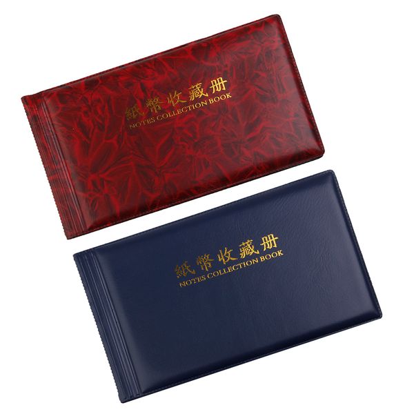 

2 шт банкнота валюта коллекция альбом бумажные деньги карманные 30 примечание страницы могут 60pcs хранения