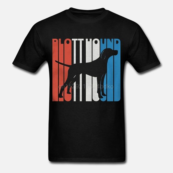 

men tshirt retro rwnb plott hound silhouette t-shirt cool printed t-shirt