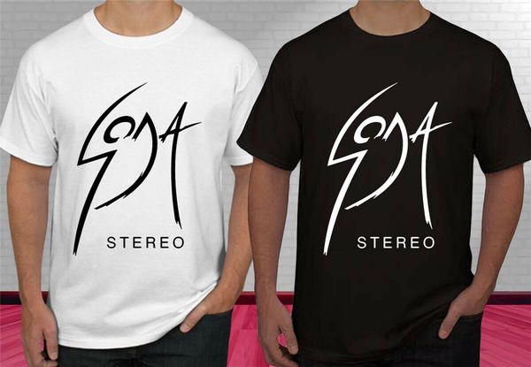 

soda stereo logo black white men's t-shirt s-2xl b оптовая tee shirt